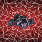 DeckaRolls Metal 7pc Spiderweb Dice Sets