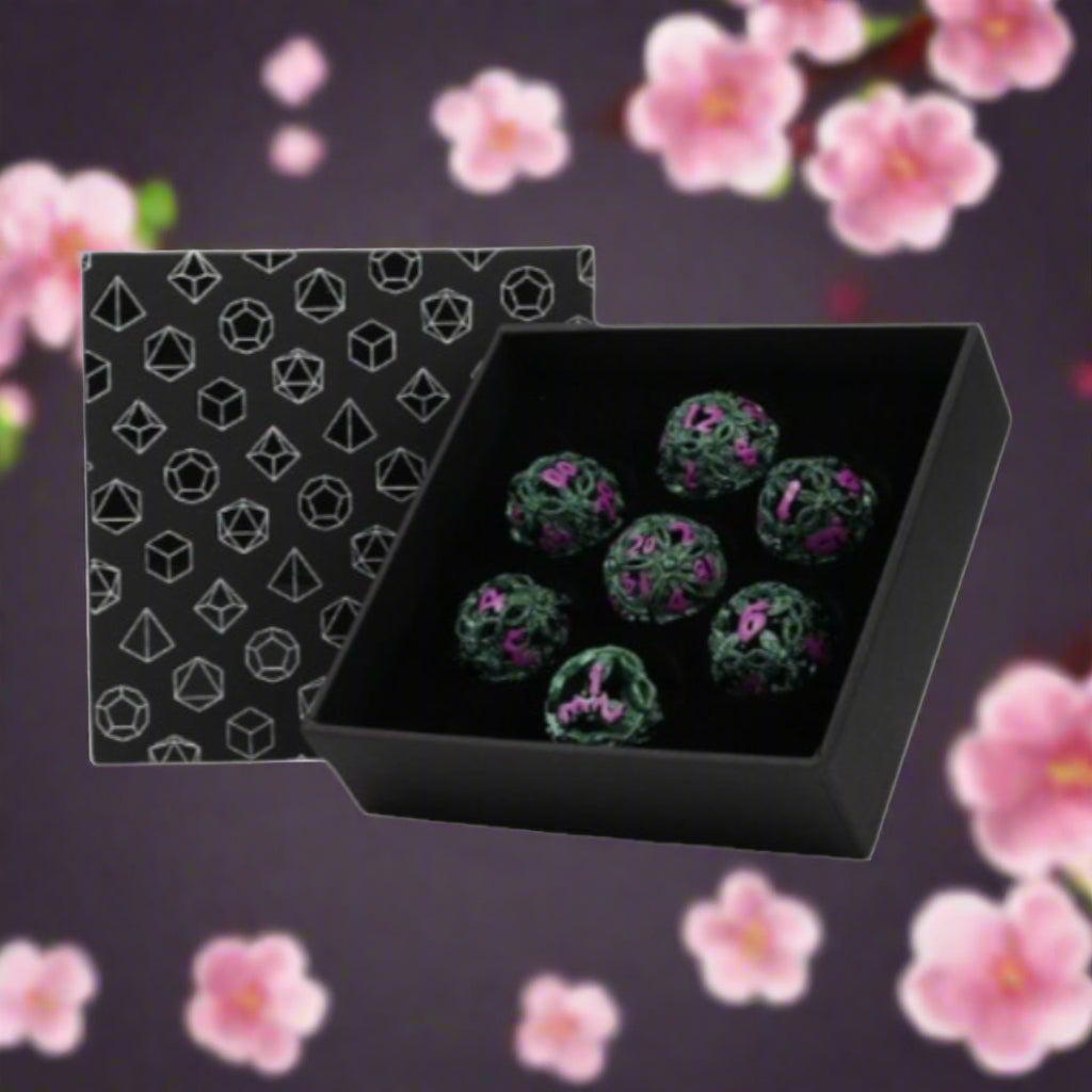 LPG Metal Dice RPG Set Hollow Celtic