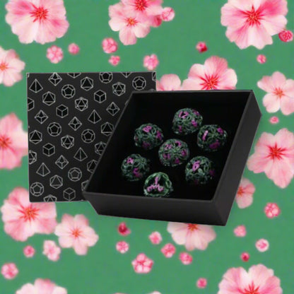 LPG Metal Dice RPG Set Hollow Vines
